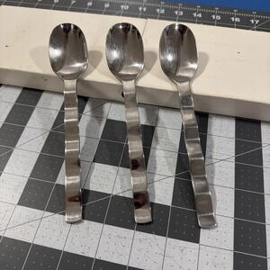 Retroneu Whitewater (3) Oval / Soup Spoons 18/10 Stainless Flatware Korea